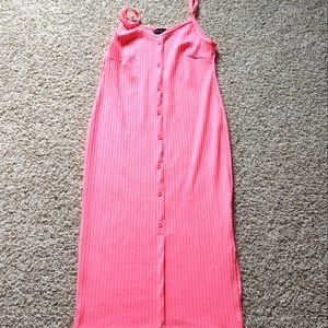 Neon pink dress